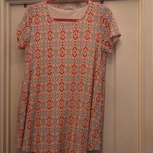 pastel patterned blouse